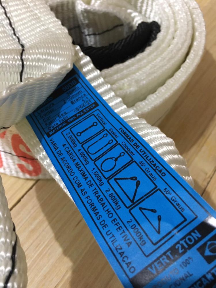 Casa das Led´s Cinta Elevação De Carga Munck 2m 2t Içamento De Cargas